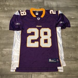 Reebok On Field Adrian Peterson Minnesota Vikings Football Jersey Size XLarge